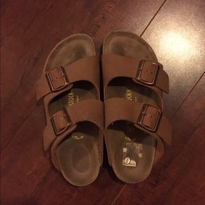 Brown Birkenstock sandals barely worn